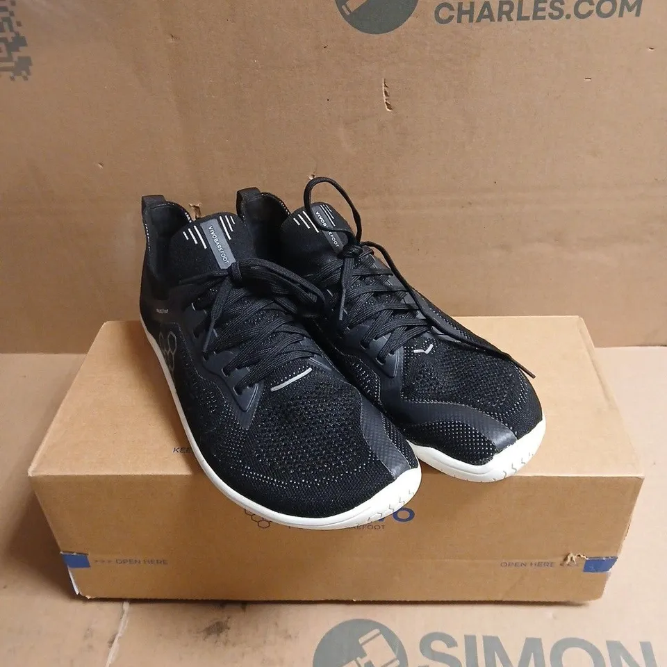 VIVOBAREFOOT REVIVO TRAINERS – BLACK KNIT, BOXED WOMENS EU 39