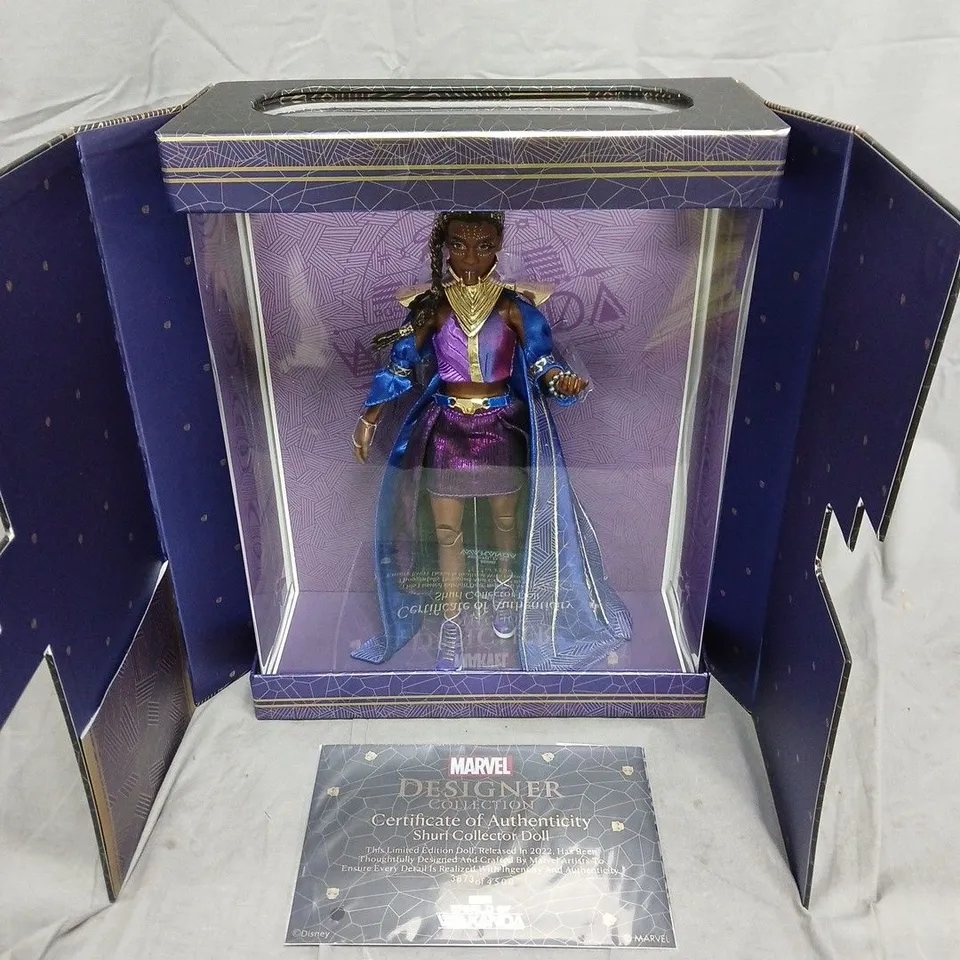 MARVEL DESIGNER COLLECTION WORLD OF WAKANDA LIMITED EDITION SHURI DOLL - 3873 OF 4500