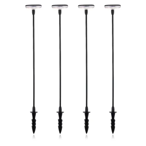 GRUMPY GARDENER SET OF 4 SWAY SOLAR LIGHTS