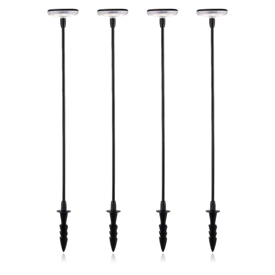 GRUMPY GARDENER SET OF 4 SWAY SOLAR LIGHTS