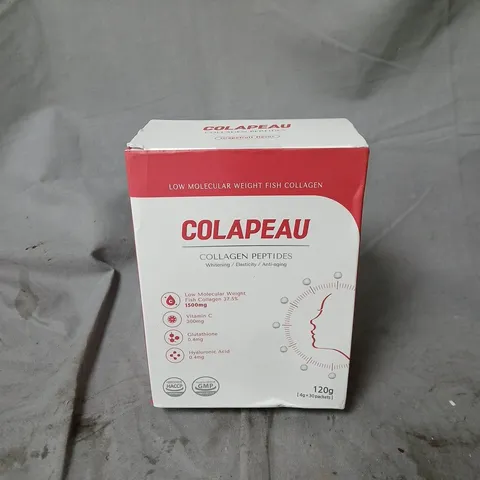 COLAPEAU COLLAGEN PEPTIDES – LOW MOLECULAR WEIGHT FISH COLLAGEN, 120G (30 X 4G SACHETS)