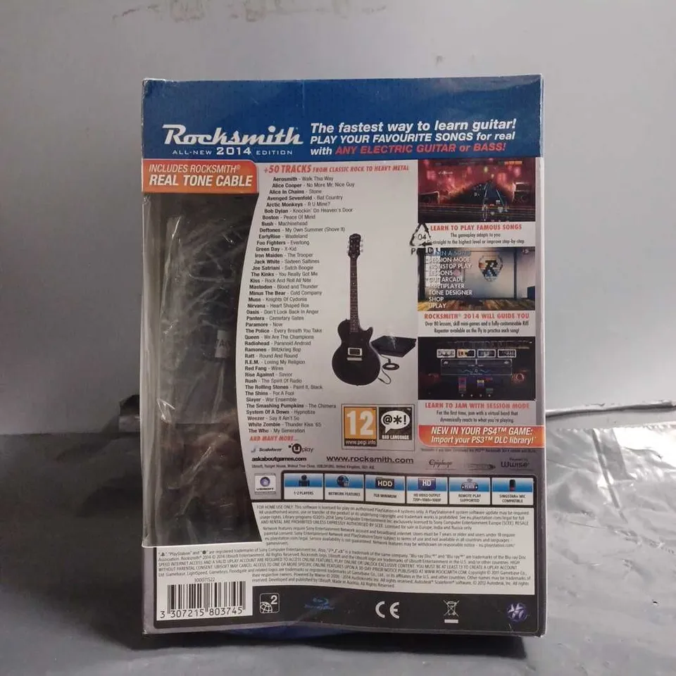 SEALED PS4 ROCKSMITH 2014 EDITION WITH REAL TONE CABLE 