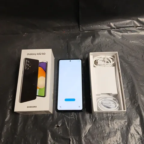 SAMSUNG GALAXY A52 5G SMARTPHONE - 128GB - AWESOME BLACK - BOXED