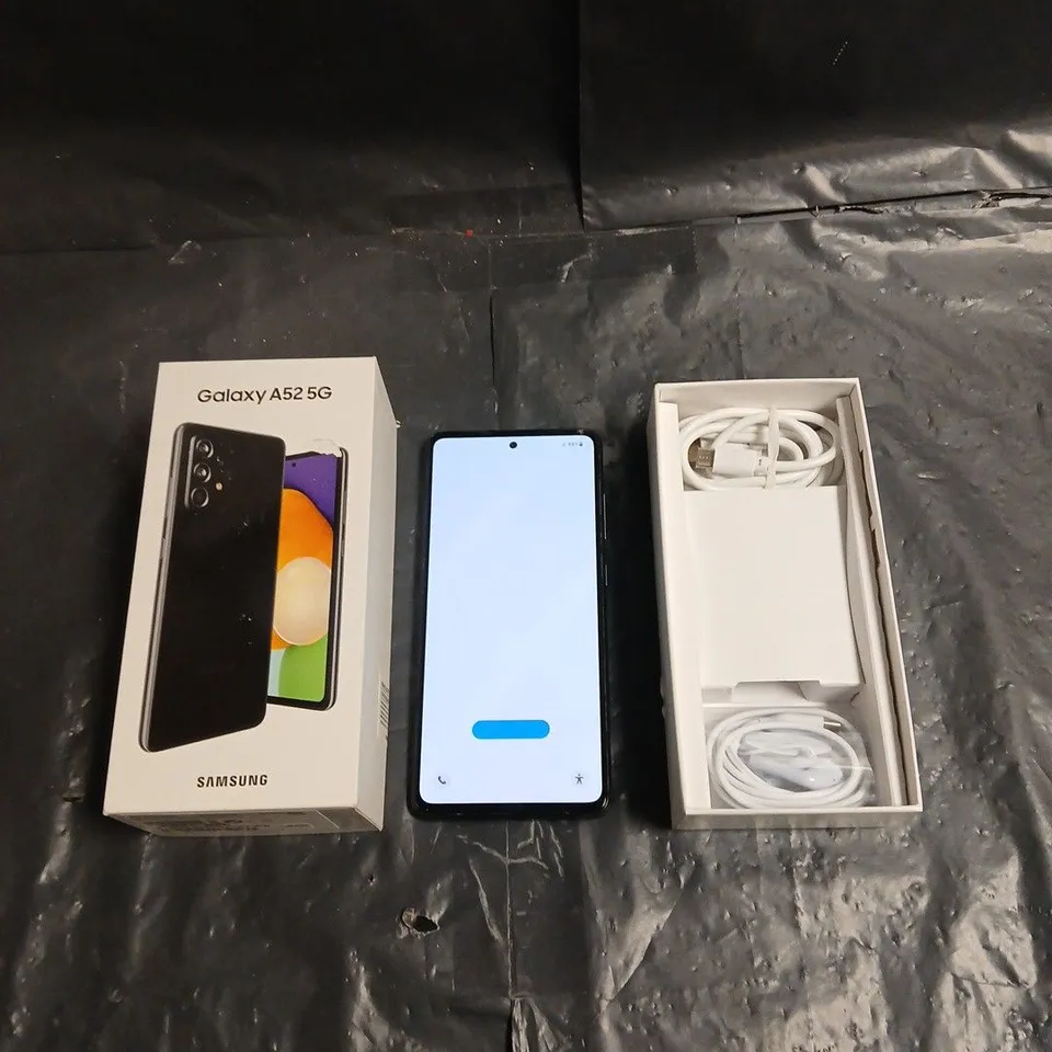 SAMSUNG GALAXY A52 5G SMARTPHONE - 128GB - AWESOME BLACK - BOXED