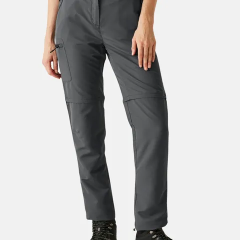BRAND NEW REGATTA WOMENS CHASKA ZO TROUSERS SEAL GREY UK 12R