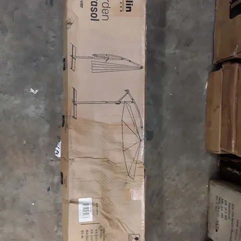 BOXED KEPLIN GARDEN PARASOL WITH COVER 