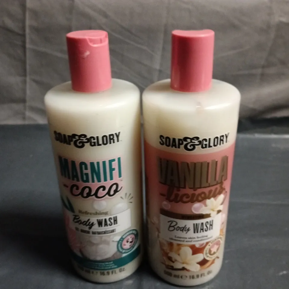 SOAP & GLORY MAGNIFI COCO & VANILLA BODY WASH – PACK OF 2 500ML PER BOTTLE