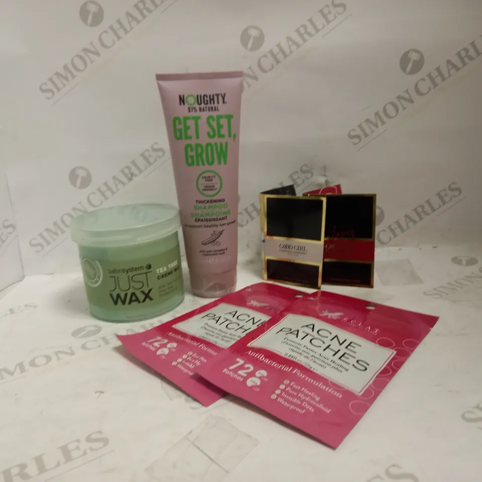 LOT OF APPROXIMATELY 20 ASSORTED HEALTH & BEAUTY ITEMS, TO INCLUDE NOUGHTY, CAROLINA HERRERA FRAGRANCE SAMPLES, CREME WAX, ETC