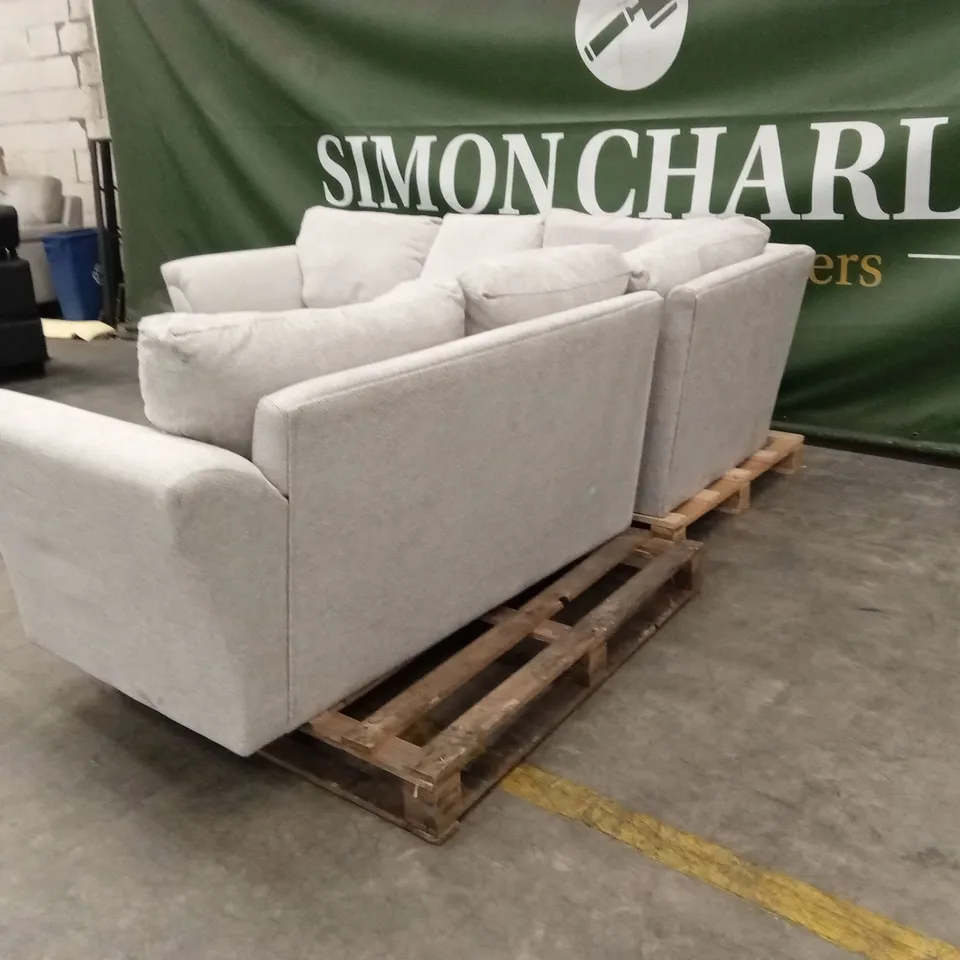 DURY CHUNKY WEAVE STANDARD BACK CORNER GROUP SOFA - NATURAL RRP £1149
