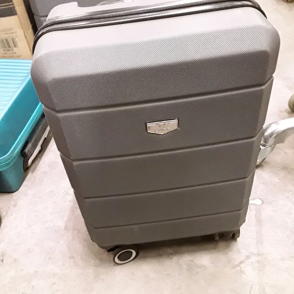 UNBOXED KEPLIN LUGG SMALL SIZE TRAVEL LUGGAGE WITH WHEELS GREY COLOUR