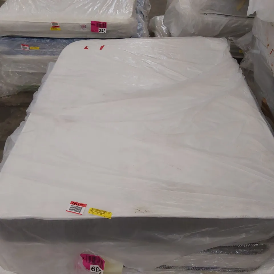 QUALITY BAGGED 4'6" DOUBLE MEMORY FOAM OPEN COIL MATTRESS