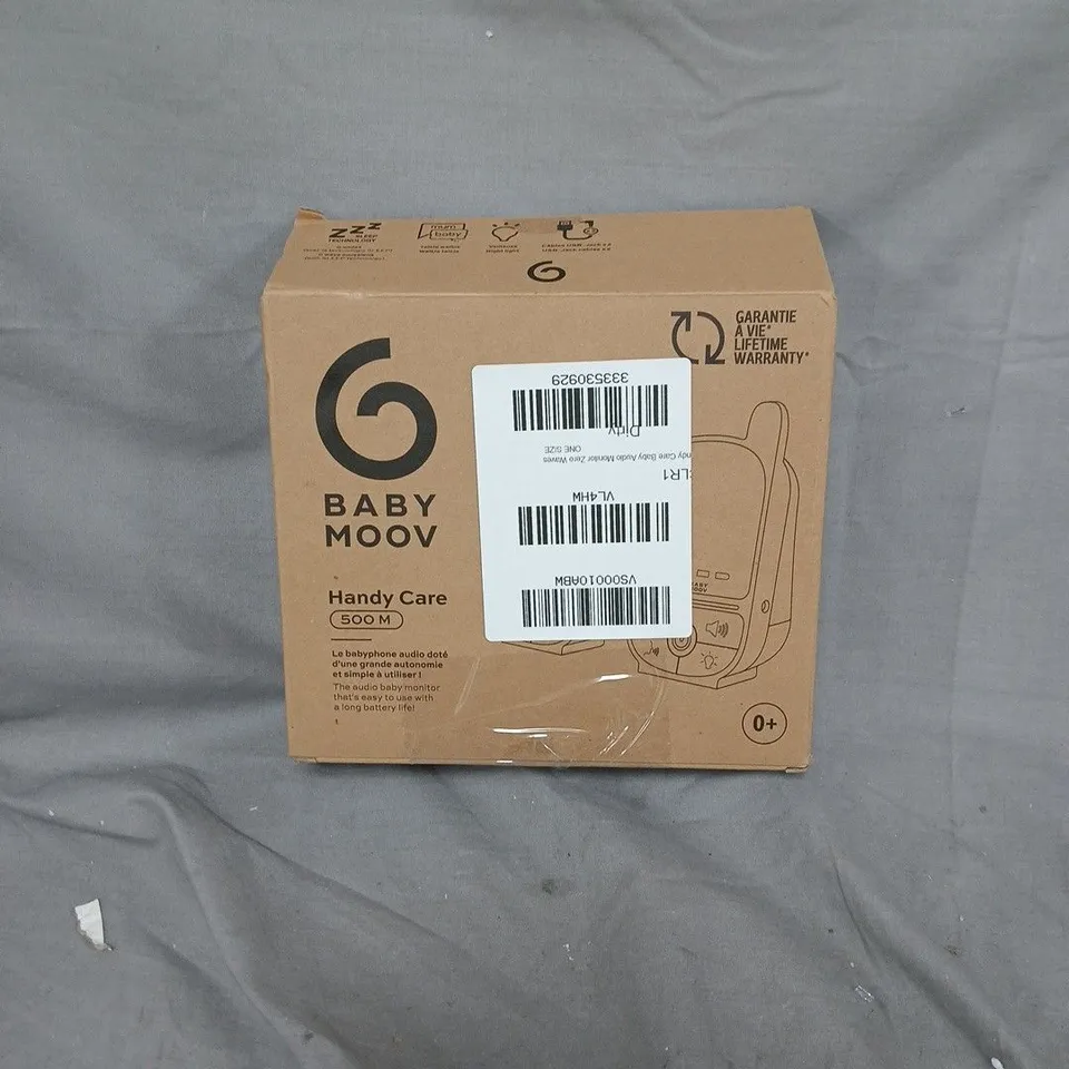 BOXED HANDY CARE BABY AUDIO MONITOR ZERO WAVES RRP £59.99