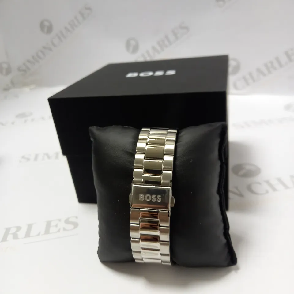 HUGO BOSS ADMIRAL BLUE CHRONOGRAPH STAINLESS STEEL BRACELET WATCH RRP £329