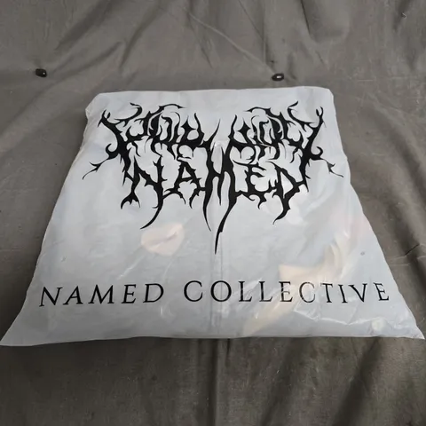 BAGGED NAMED COLLECTIVE NAMED WHISPER ZIP HOODIE – GREY MARL – SIZE S/M