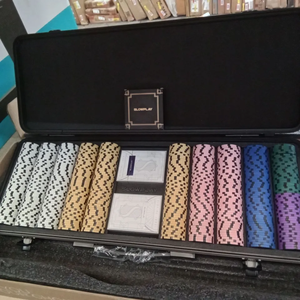 BOXED SLOWPLAY NASH CLAY POKER CHIP SET 