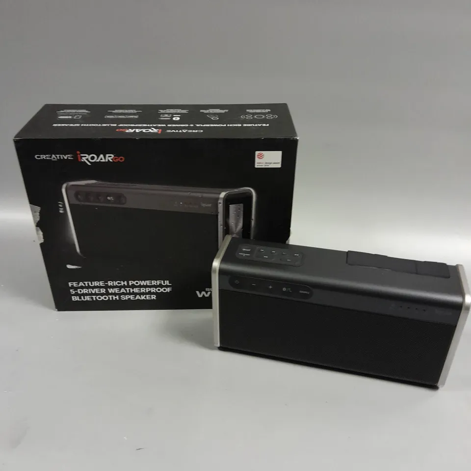 BOXED CREATIVE IROAR GO BLUETOOTH SPEAKER 