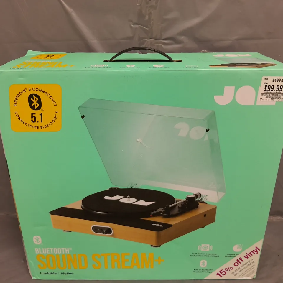 2 X BOXED JAM BLUETOOTH SOUND STREAM+ TURNTABLE