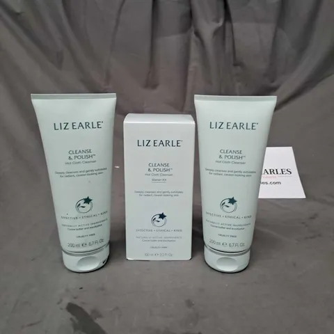 LIZ EARLE HOT CLOTH STARTER KIT AND CLEANSERS 200ML