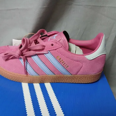 ADIDAS GAZELLE C KIDS PINK SUEDE TRAINERS – UK 12.5K (US 13K)