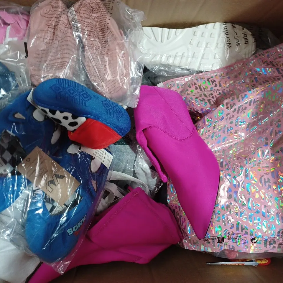 BOX OF APPROXIMATELY 20 ASSORTED PAIRS OF SHOES & FOOTWEAR ITEMS TO INCLUDE TOMMY HILFIGER, M&S, ACCESSORIZE, ETC