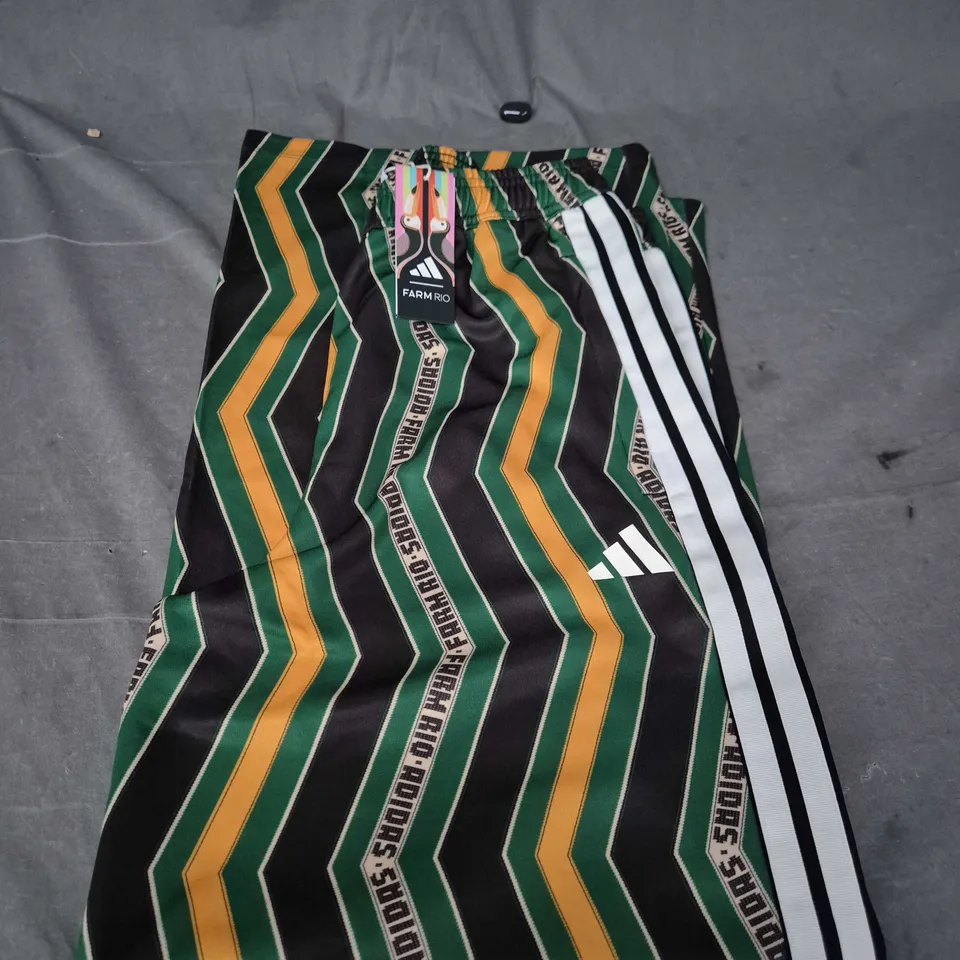 ADIDAS X FARM RIO TIRO TRAINING PANTS – BLACK/GREEN/YELLOW, UK M