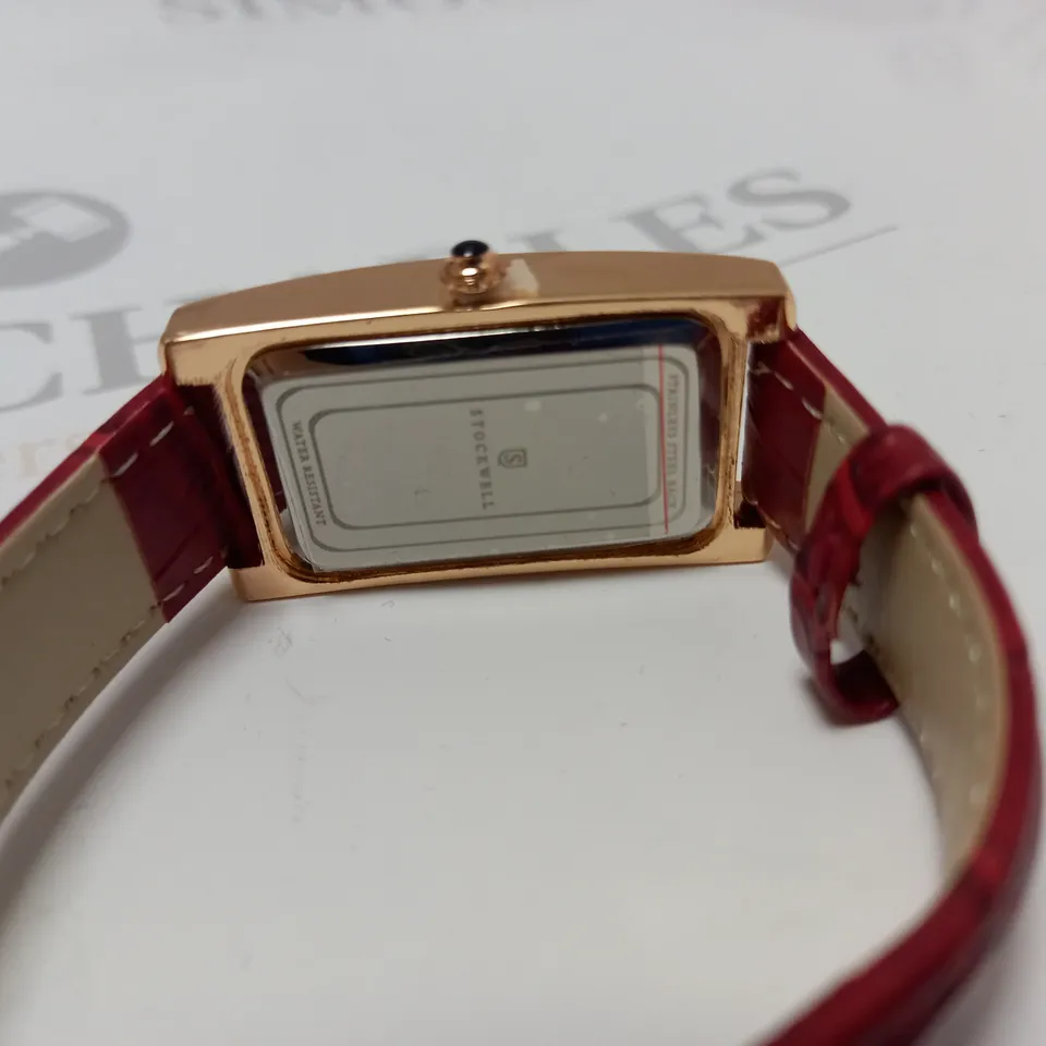 LADIES STOCKWELL WATCH – TEXTURED DIAL WITH SUB DIAL MINUTE HAND – LEATHER STRAP