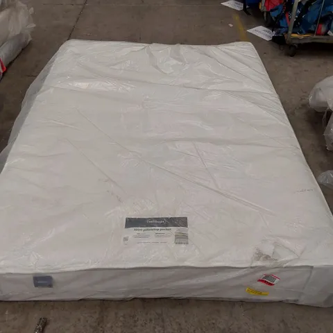 QUALITY BAGGED SILENTNIGHT ECO COMFORT PILLOW TOP POCKET SPRUNG 1000 KING SIZED MATTRESS 
