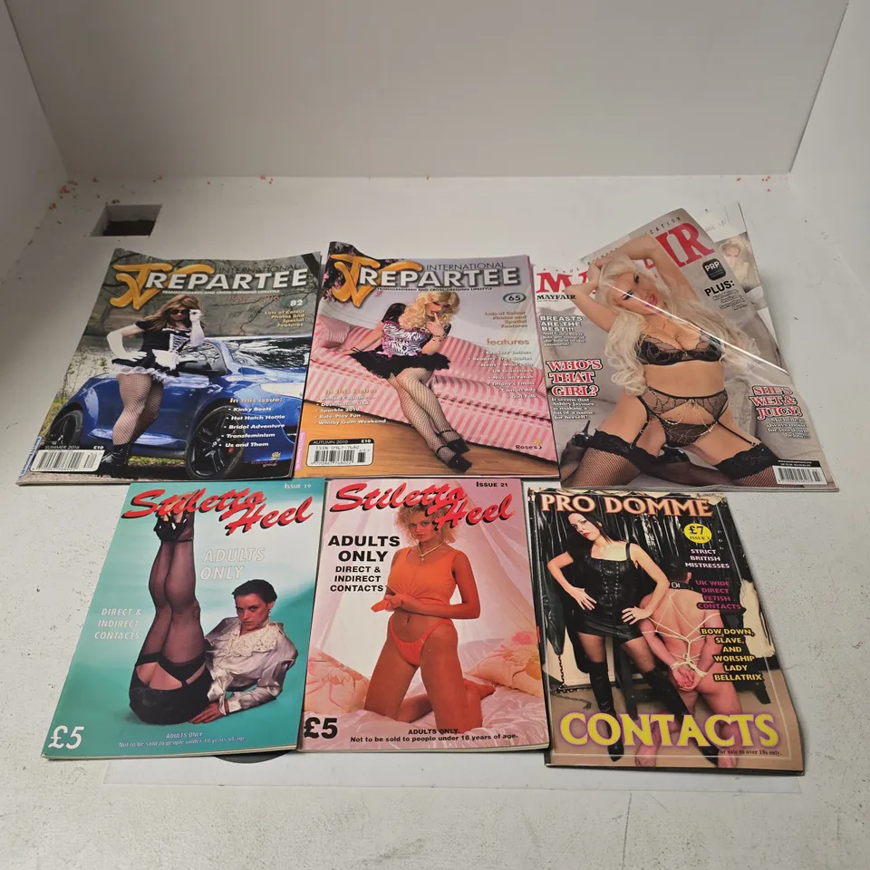 APPROXIMATELY 15 ASSORTED ADULT THEMED MAGAZINES & BOOKLETS
