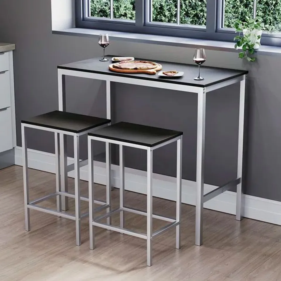BOXED ADDLYN 2 PERSON DINING SET - GREY