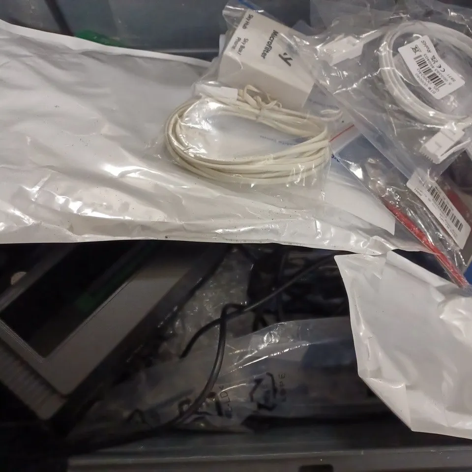 BOX OF APPROX 20 ASSORTED ITEMS TO INCLUDE - REMOTE CONTROL - LTE 4G USB MODEM WITH WI-FI HOTSPOT - HOME PHONE ADAPTER ECT