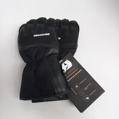 OXFORD SPARTAN MS WP GLOVE – BLACK MOTORCYCLE GLOVE, SIZE 12 / 3XL