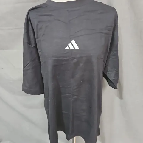 ADIDAS LOGO TEE IN BLACK SIZE L