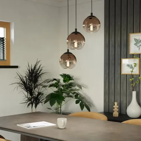 BOXED EGLO ARISCANI 1 OMBRE 3 LIGHT CLUSTER CEILING LIGHT