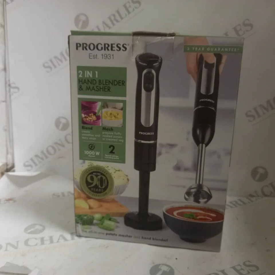 BOXED PROGRESS 2 IN 1 HAND BLENDER & MASHER