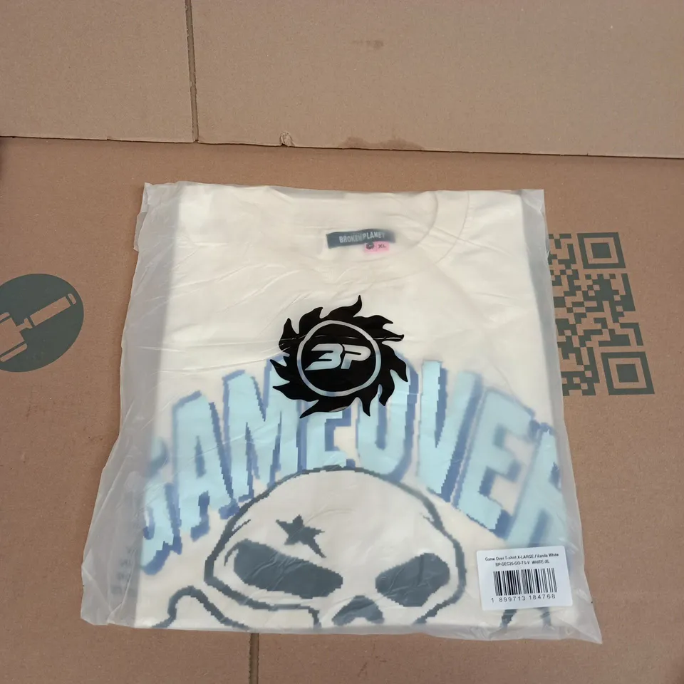 Game Over T‑Shirt – UK XL – Vanilla White