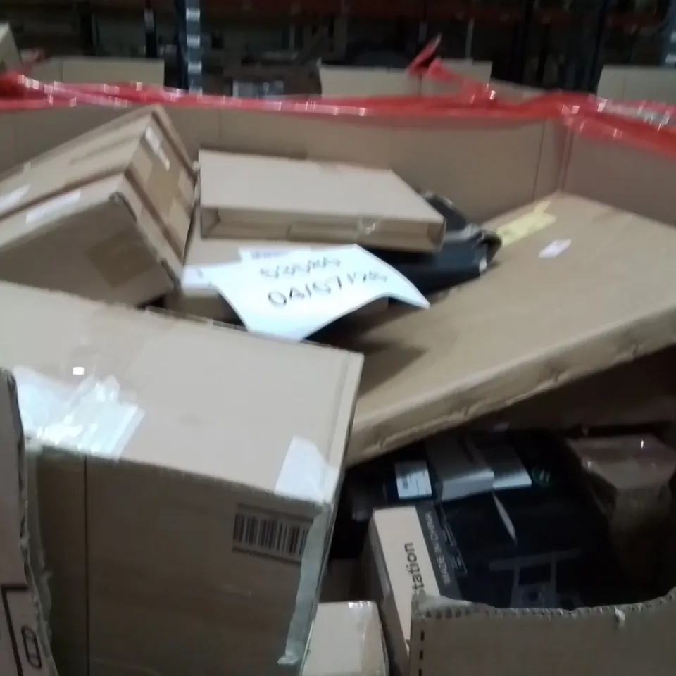 PALLET OF ASSORTED HOUSEHOLD GOODS AND PRODUCTS TO INCLUDE;TURNTABLE SYSTEM,CAT TRAY,SLEEPING PAD