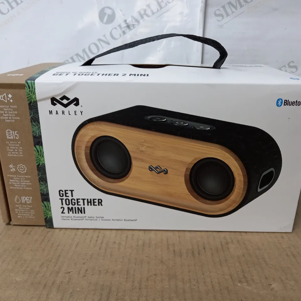 BOXED MARLEY GET TOGETHER 2 MINI BLUETOOTH SPEAKER