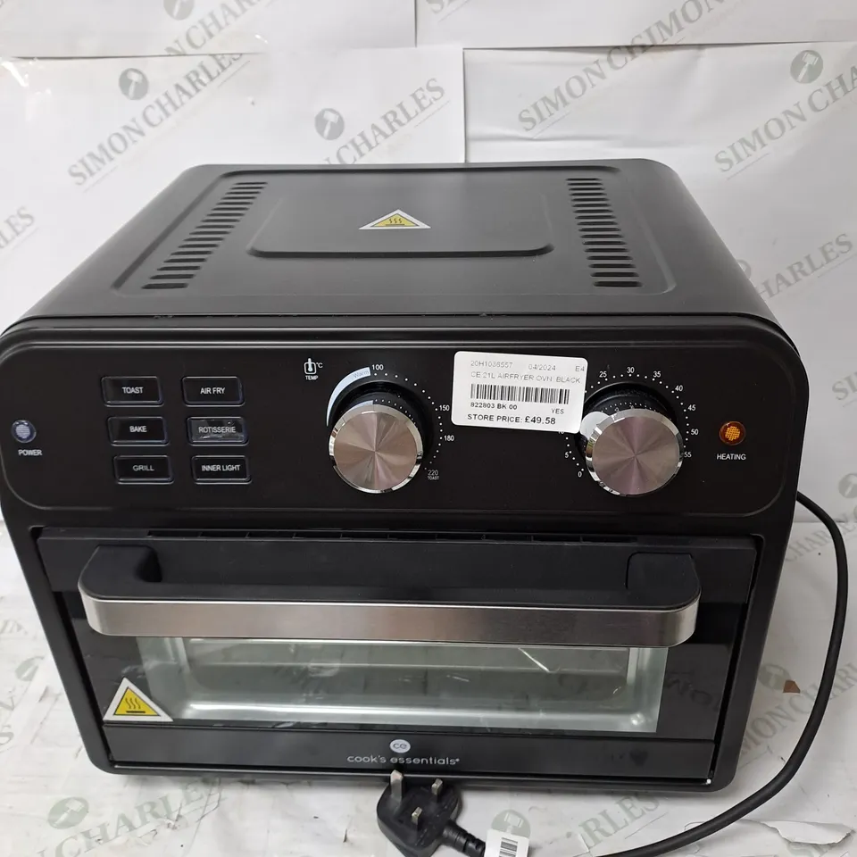 COOK'S ESSENTIAL AIR FRYER OVEN IN COOL GREY
