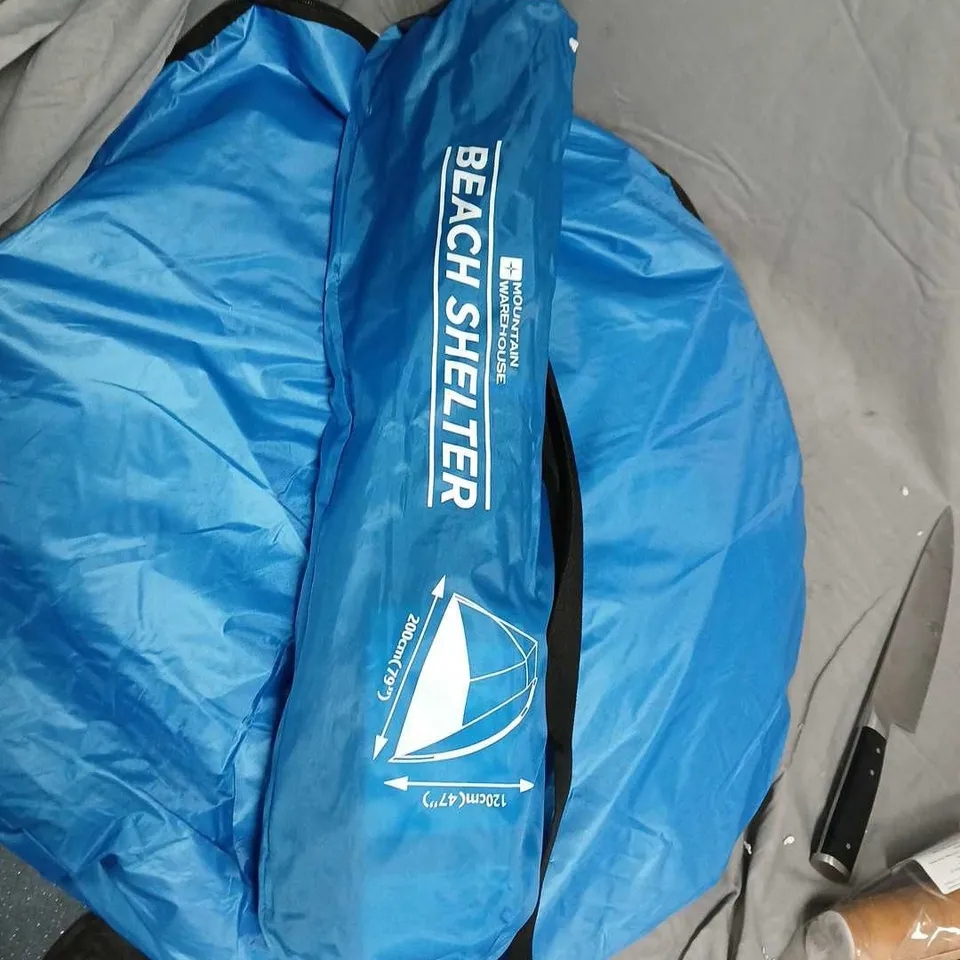 MOUNTAIN WAREHOUSE BEACH SHELTER – BLUE PORTABLE BEACH TENT