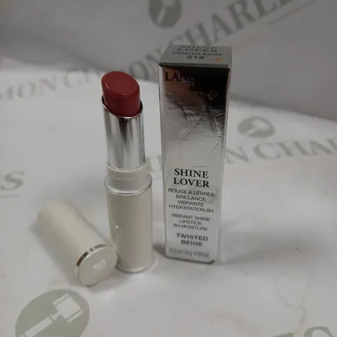 LANCOME SHINE LOVER 212 LIPSTICK TWISTED BEIGE x2