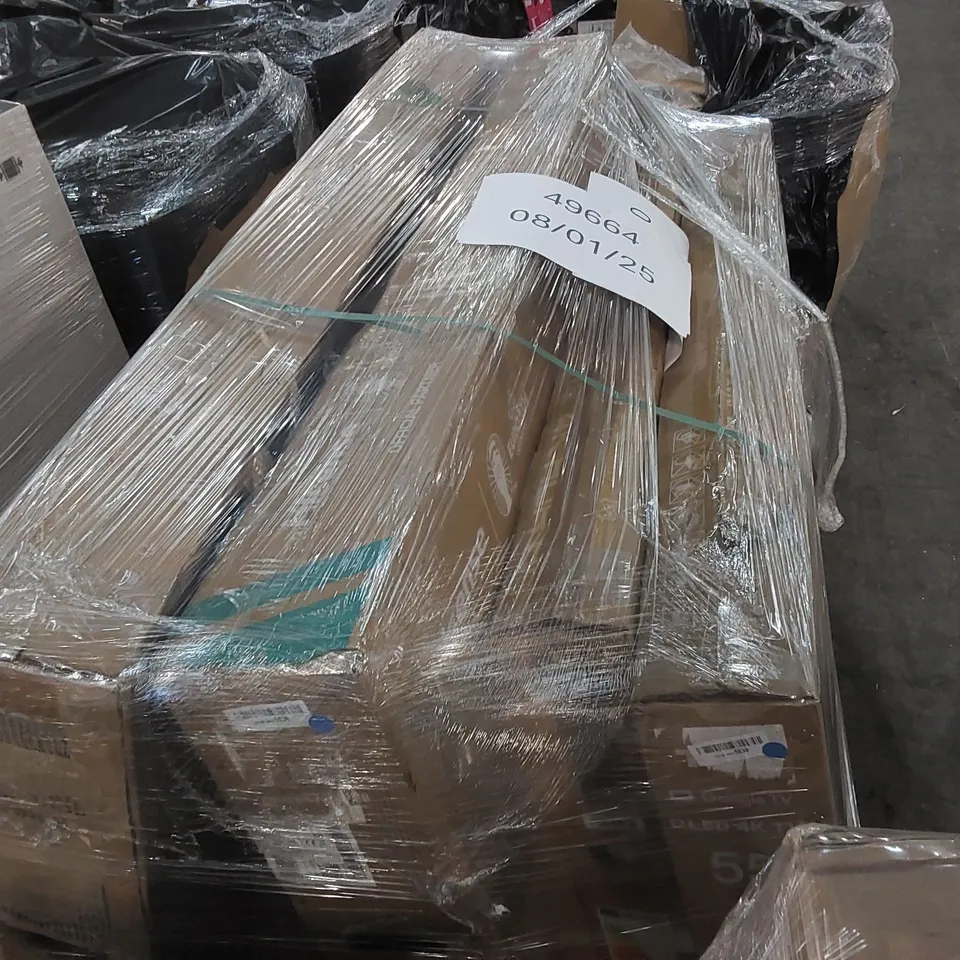 PALLET OF APPROXIMATELY 8 UNPROCESSED RAW RETURN TELEVISIONS TO INCLUDE;