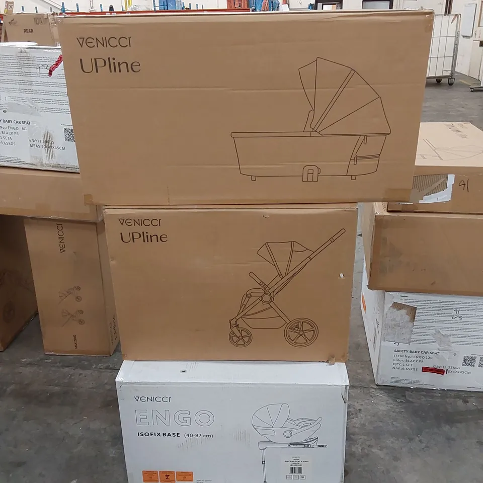 BOXED UPLINE 3 IN 1 PLUS BASE TRAVEL SYSTEM SET - STONE BEIGE (3 BOXES)