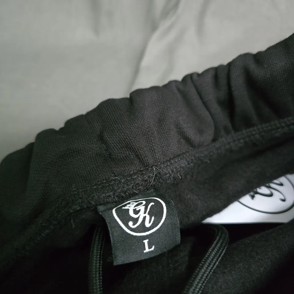 THE GYM KING BLACK JOGGERS SIZE L
