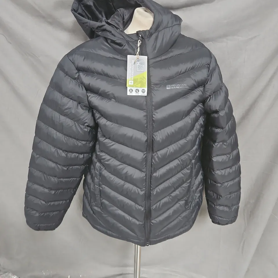 MOUNTAIN WAREHOUSE SEASONS WOMENS PADDED JACKET IN JET BLACK SIZE 16
