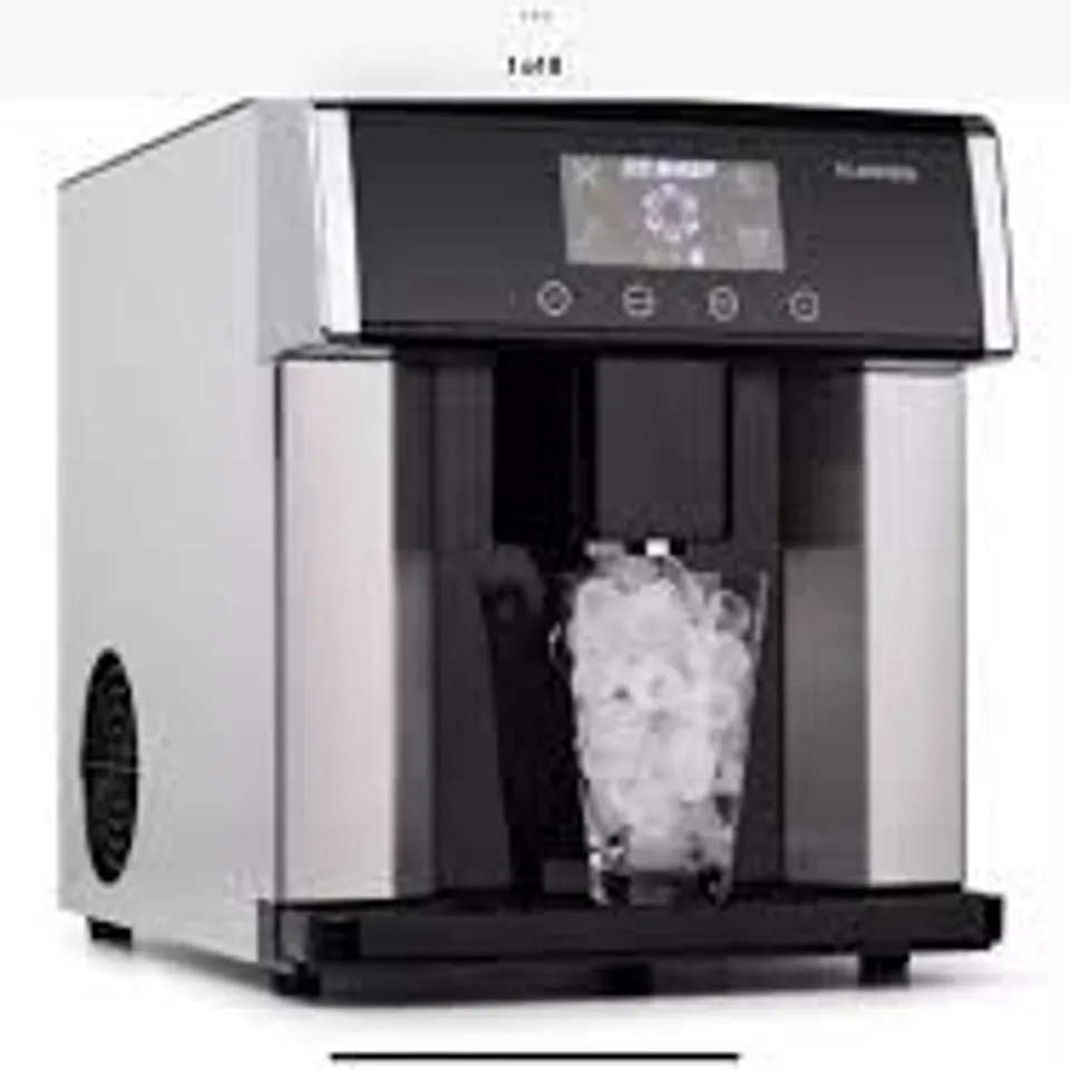 BOXED KLARSTEIN ICE CUBE MACHINE MAKER STAINLESS STEEL