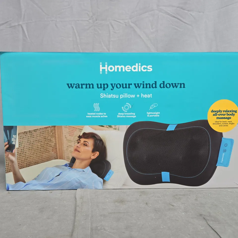 BOXED HOMEDICS SHIATSU PILLOW + HEAT