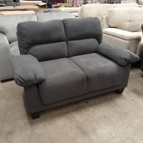 AUSTIN 2 SEATER SOFA, SLATE GREY CLASSIC PLUSH FABRIC 