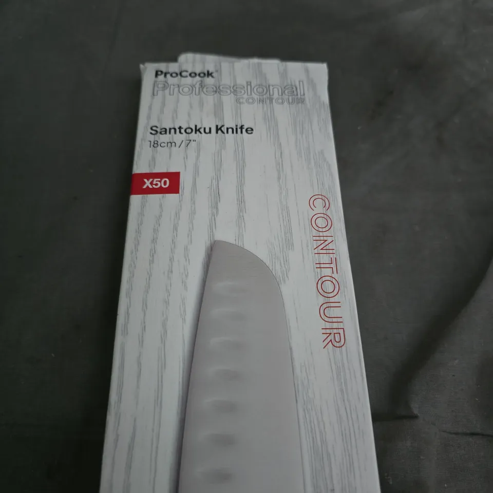 PROCOOK SANTOKU KNIFE 18 CM – CONTOUR PROFESSIONAL (BOXED)