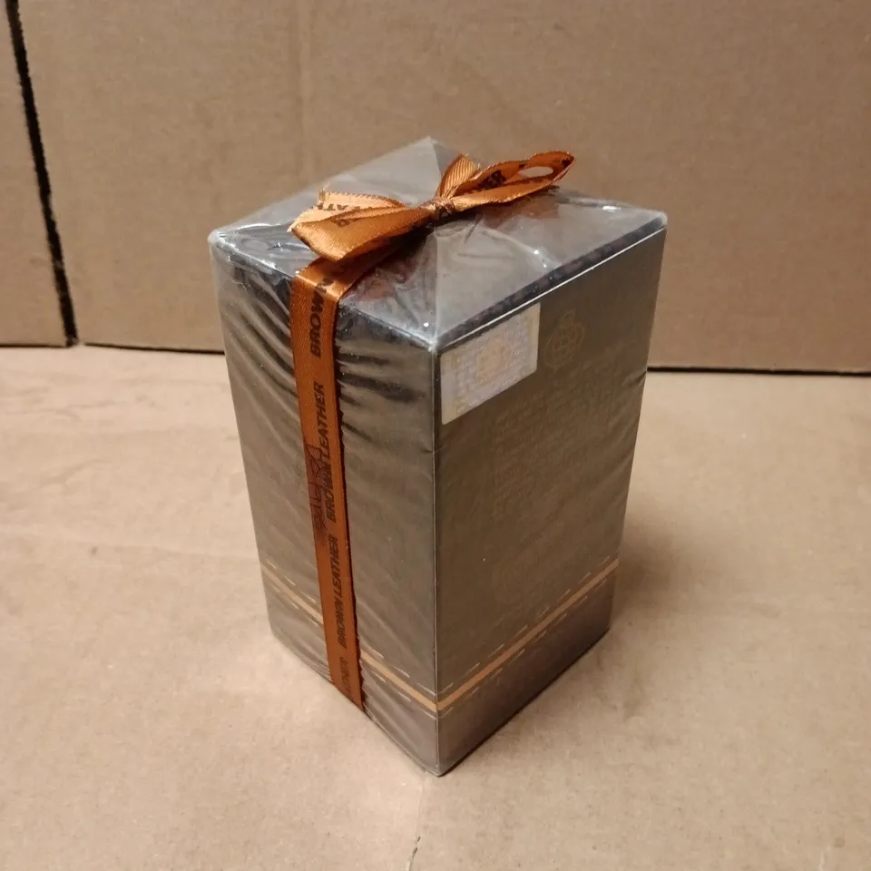 BOXED AND SEALED BROWN LEATHER MENS 100ML EAU DE PARFUM