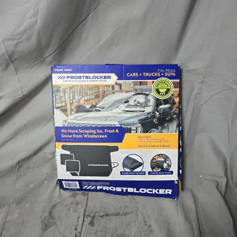 FROSTBLOCKER WINTER WINDSCREEN & MIRROR COVERS – UNIVERSAL FIT